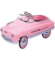 Coche de pedales Comet Rosa