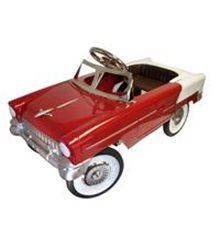 Coche de pedales Chevy rojo
