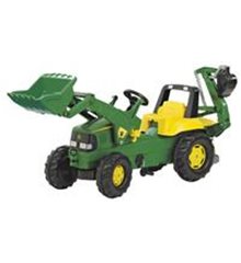 Tractor John Deere c/pala delantera y excavadora