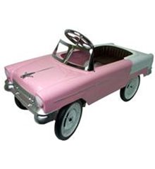 Coche de pedales Chevy rosa