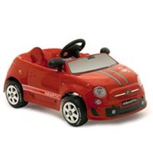 Coche de pedales Fiat 500 Abarth Rojo