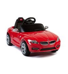 Coche a batería BMW Z4 6V rojo con control parental