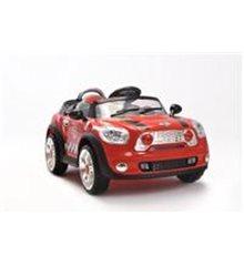 Coche eléctrico Style Cooper Rojo 6V con control remoto