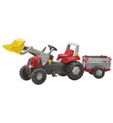 Tractor de pedales RollyJunior RT con pala y remolque