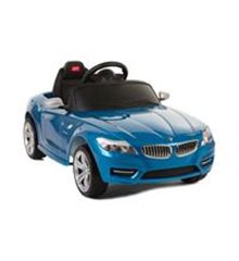 Coche a batería BMW Z4 6V azul con control parental
