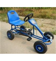 Kart de pedales Pop azul con luz